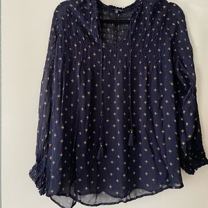 Lucky Brand Navy Blue and Stars Shirt